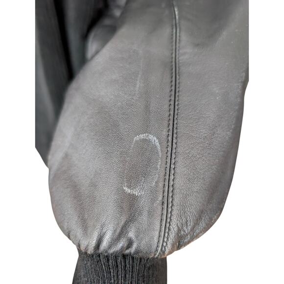 Vintage 1980s Claude Montana Corduory and Leather Bomber Jacket - Picture 13 of 16